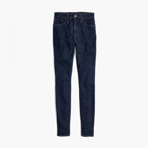 Madewell Blue Skinny Jeans High-Waisted - Picture 6 of 9